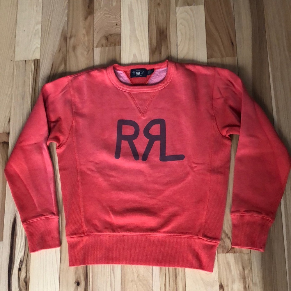 RRL Womens fleece logo crewneck